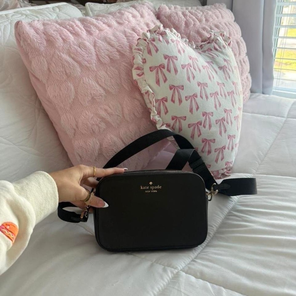 Black leather‎ Kate spade crossbody shoulder bag